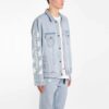 Chaqueta Denim clásica estampada, versión estándar, azul