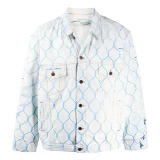 Chaqueta Denim clásica Fence, corte holgado, azul claro