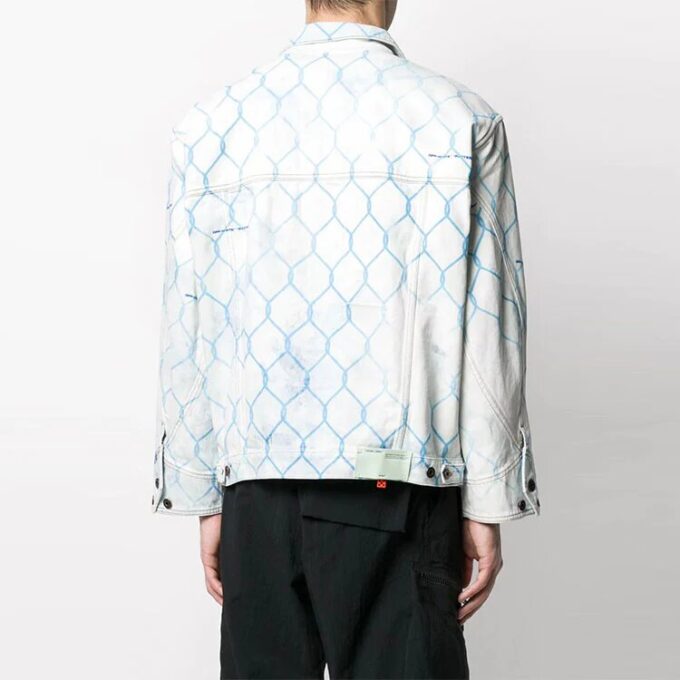 Chaqueta Denim clásica Fence, corte holgado, azul claro