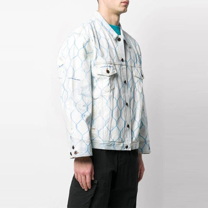 Chaqueta Denim clásica Fence, corte holgado, azul claro