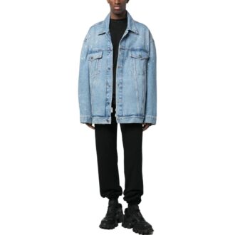 Chaqueta Denim con botones azules «Azul medio»