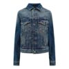 Chaqueta Denim con detalle de correa en blanco roto «Azul»