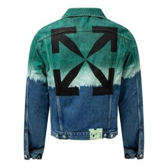 Chaqueta Denim con efecto tie-dye degradado Fw20