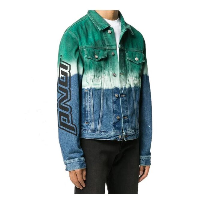 Chaqueta Denim con efecto tie-dye degradado Fw20