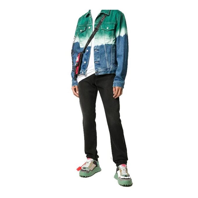 Chaqueta Denim con efecto tie-dye degradado Fw20