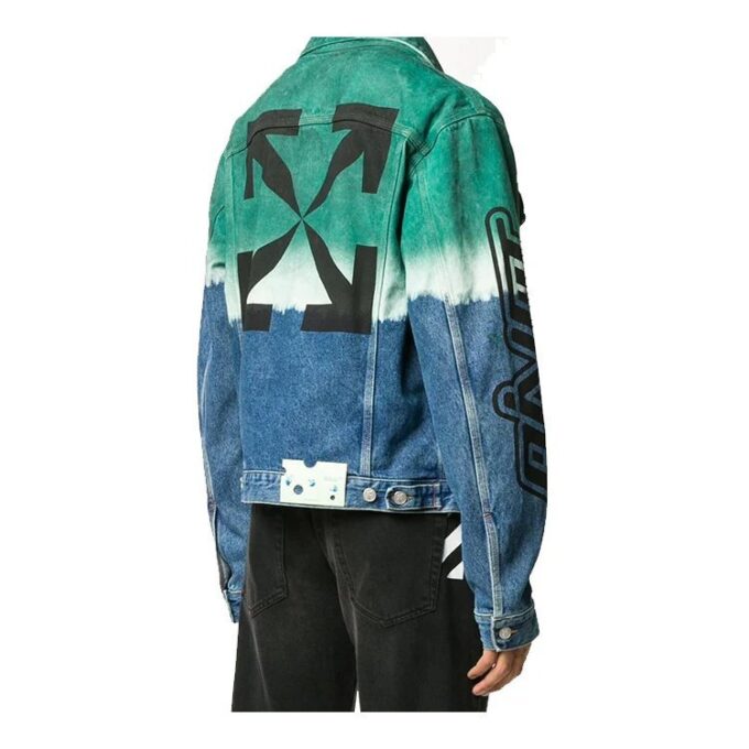 Chaqueta Denim con efecto tie-dye degradado Fw20