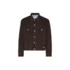 Chaqueta Denim con estampado de flechas Chaqueta Denim de manga larga para hombre Azul oscuro