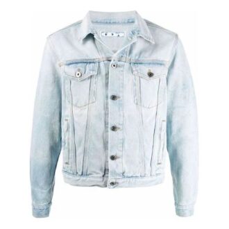 Chaqueta Denim con estampado de flechas FW21, versión azul
