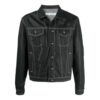 Chaqueta Denim con estampado de flechas SS21, negra