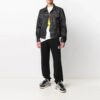 Chaqueta Denim con estampado de flechas SS21, negra