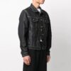 Chaqueta Denim con estampado de flechas SS21, negra