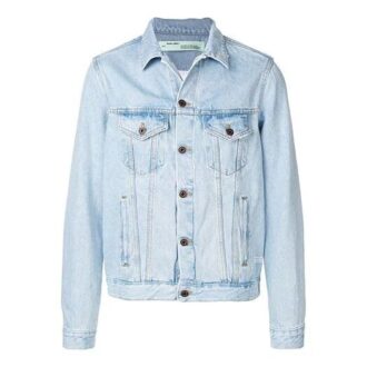 Chaqueta Denim con estampado de logotipo Azul claro