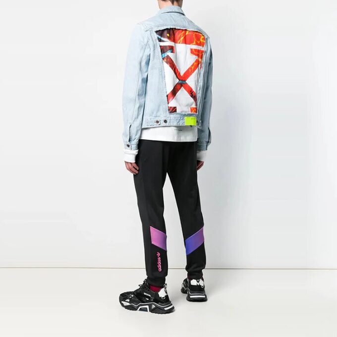 Chaqueta Denim con estampado de logotipo Azul claro