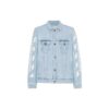 Chaqueta Denim con estampado de rayas Azul