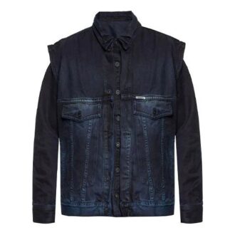 Chaqueta Denim con estampado del logotipo, versión azul