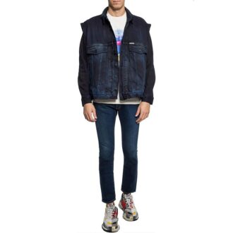 Chaqueta Denim con estampado del logotipo, versión azul