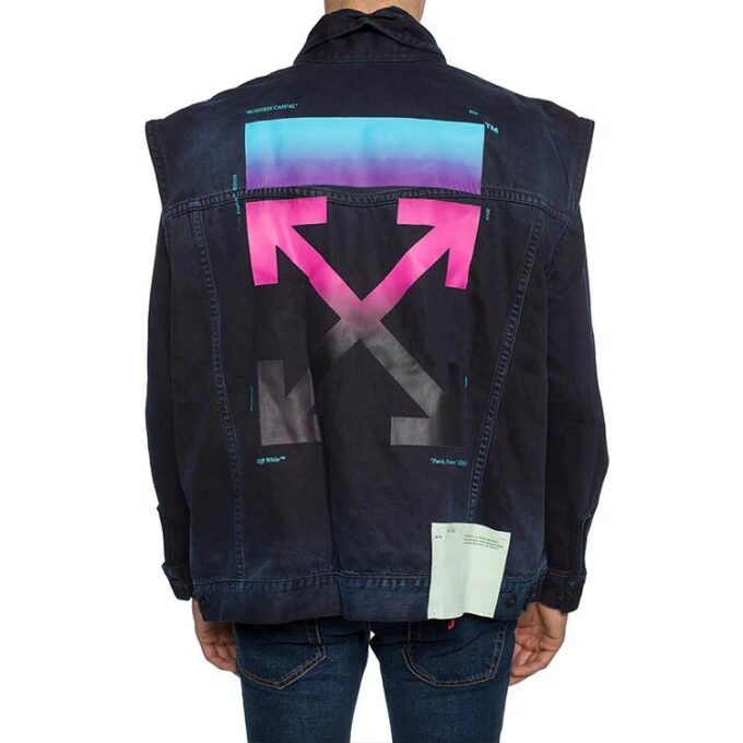 Chaqueta Denim con estampado del logotipo, versión azul