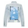 Chaqueta Denim con estampado en la espalda SS21 Azul