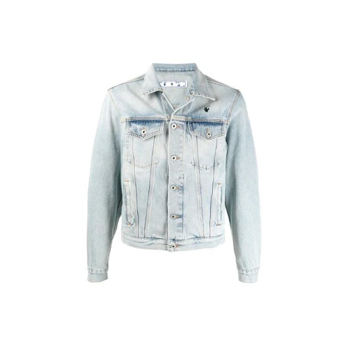 Chaqueta Denim con estampado en la espalda SS21 Azul