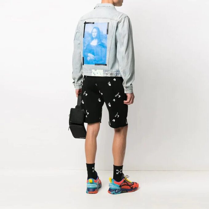 Chaqueta Denim con estampado en la espalda SS21 Azul