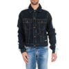 Chaqueta Denim con mangas empalmadas Azul