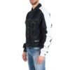 Chaqueta Denim con mangas empalmadas Azul