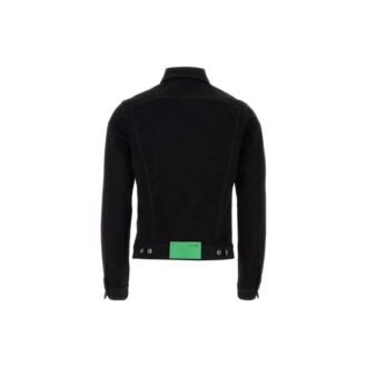 Chaqueta Denim con parche universitario «Negro Azul»