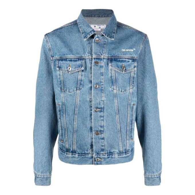 Chaqueta Denim con rayas diagonales
