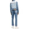 Chaqueta Denim con rayas diagonales