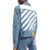 Chaqueta Denim con rayas diagonales