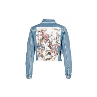 Chaqueta Denim corta Off-White C/O Virgil Abloh Blue Flower Shop Azul