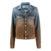 Chaqueta Denim degradada, versión entallada