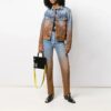 Chaqueta Denim degradada, versión entallada
