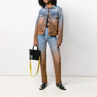 Chaqueta Denim degradada, versión entallada