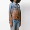 Chaqueta Denim degradada, versión entallada