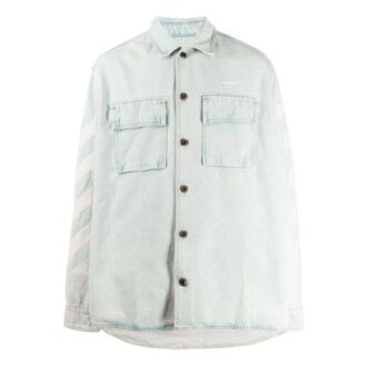 Chaqueta Denim estampada Azul vaquero