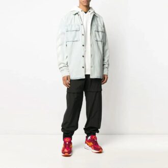 Chaqueta Denim estampada Azul vaquero