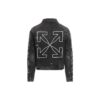 Chaqueta Denim estampada Off-White para hombre, temporada primavera-verano 2022, color negro