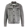 Chaqueta Denim Off-White para hombre con diseño de flechas, gris