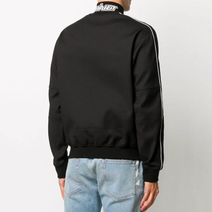 Chaqueta deportiva con apliques FW20 para hombre, color negro