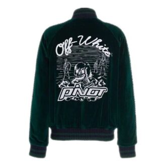 Chaqueta deportiva con apliques para hombre FW20, verde