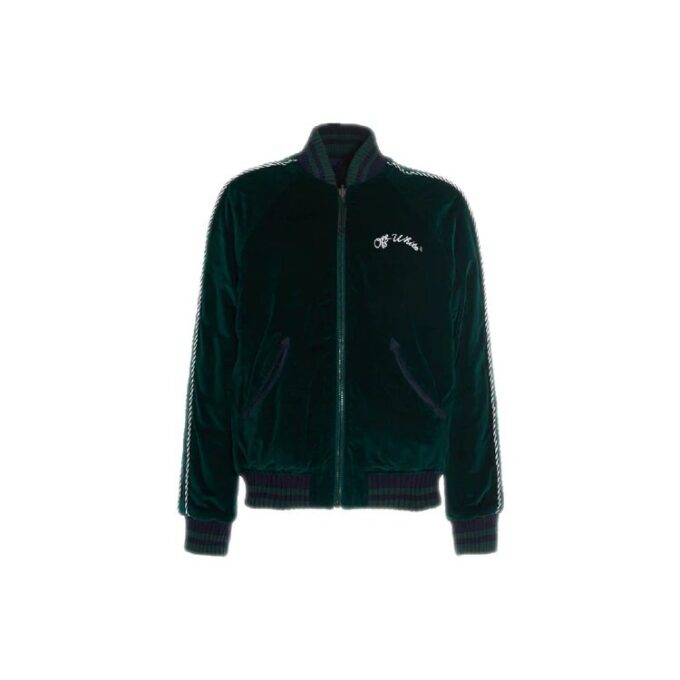 Chaqueta deportiva con apliques para hombre FW20, verde