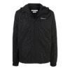 Chaqueta deportiva con capucha y cremallera, corte holgado, color negro