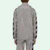 Chaqueta deportiva con cremallera y rayas con estampado del logotipo de la colección SS21, gris