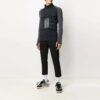 Chaqueta deportiva con estampado de logotipo, fina y ligera, versión de corte ajustado, negra