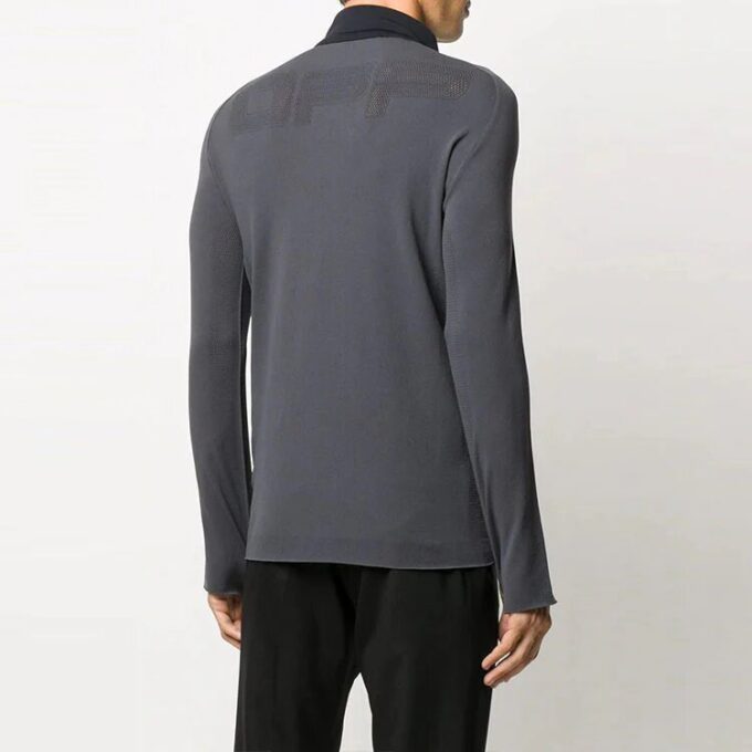 Chaqueta deportiva con estampado de logotipo, fina y ligera, versión de corte ajustado, negra