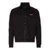 Chaqueta deportiva de manga larga con cremallera FW21, versión de corte ajustado, en negro