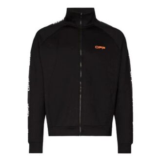 Chaqueta deportiva de manga larga con cremallera FW21, versión de corte ajustado, en negro Chaqueta deportiva de manga larga con cremallera FW21, versión de corte ajustado, en negro
