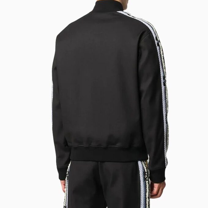 Chaqueta deportiva de manga rayada para hombre