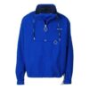 Chaqueta deportiva de nylon con cordón y logotipo alfabético Off-White para hombre, azul